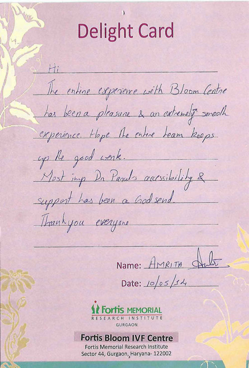 IVF Treatment Testimonial