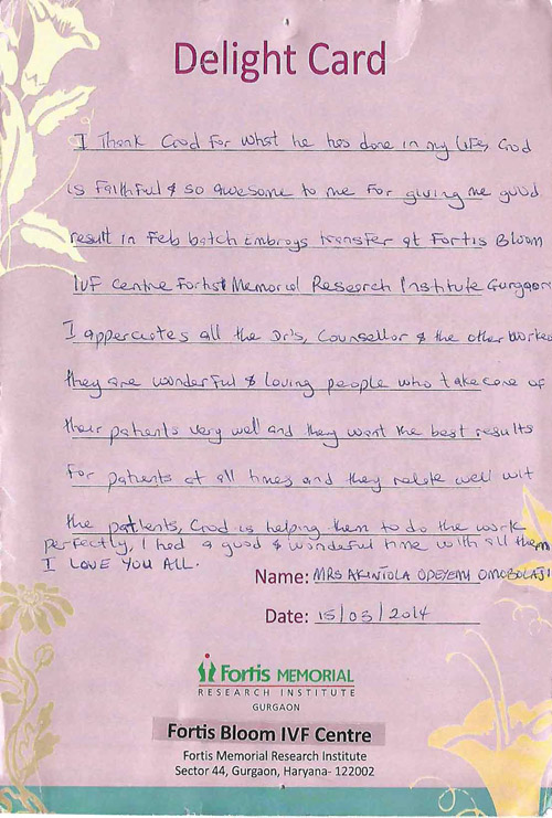 IVF Treatment Testimonial